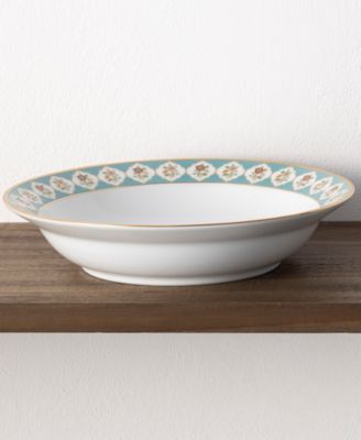 Lodi's Morning Set of 4 Rim Dinner Bowls, 10", 25 oz.