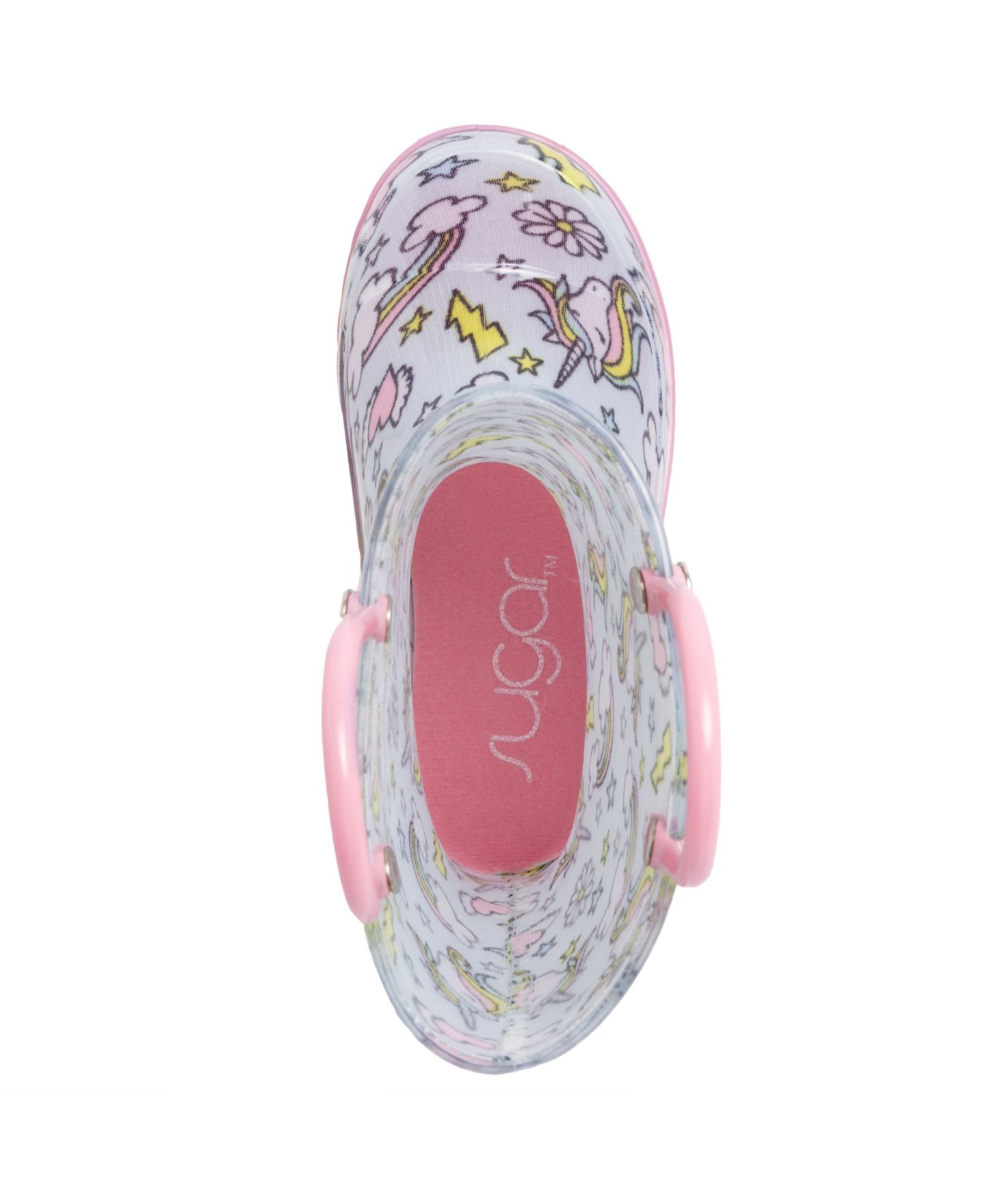 Ботинки Macy's Svea Unicorn Printed Rain Boots для девочек-малышей, цвет: Светлый синий — фото 4