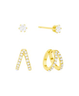 Stud and Hoop Earring Set
