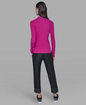 Women's Logo Tape Zip-Up Sweater