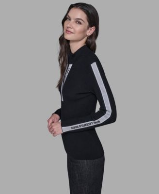 Women's Logo Tape Zip-Up Sweater