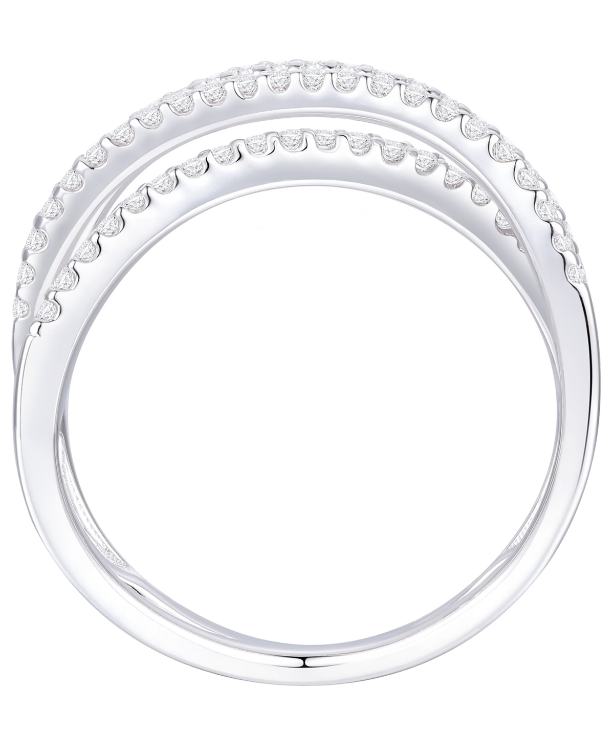 Macy's Diamond Ring (1/2 Ct. T.w.) In Sterling Silver In Silver