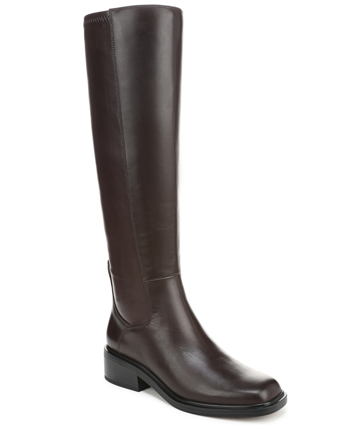 Franco Sarto Franco Gisella Wide Calf Knee High Boot (Castagno Brown Leather) 9.0 M Square Toe