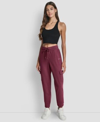 Women's Studded-Logo Cargo Joggers