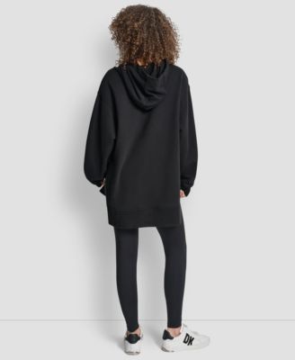 Women's Satin Logo Oversized Tunic Hoodie
