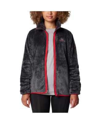 Women's Black Georgia Bulldogs Fireside II Sherpa Full-Zip Jacket