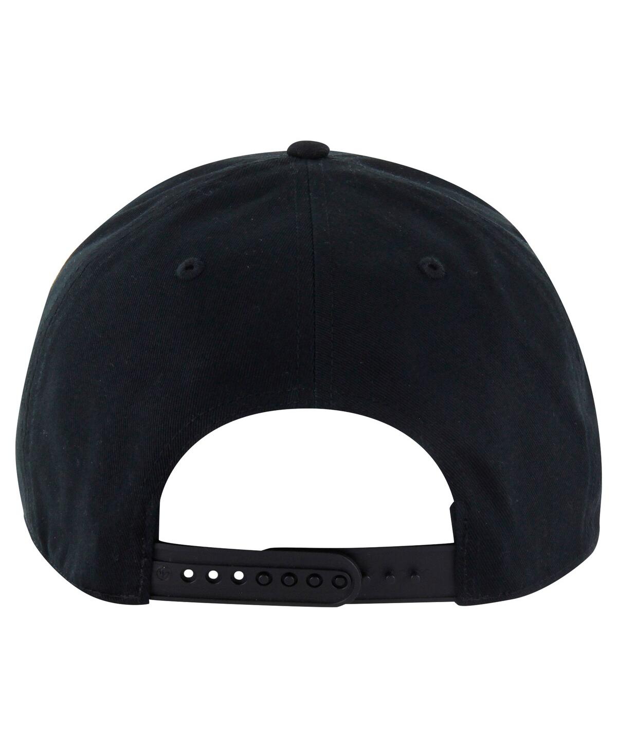 47 Brand Men's Black Pittsburgh Steelers Overhand Hitch Adjustable Hat In Black