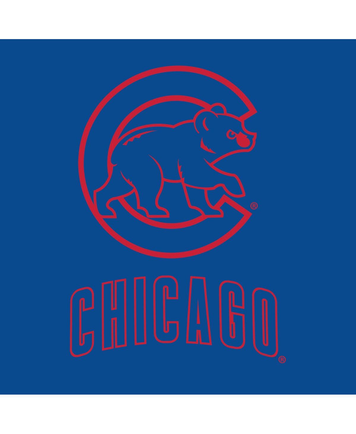 Fanatics Wo Men'sroyal/white Chicago Cubs Backup Option Pullover Hoodie In Blue