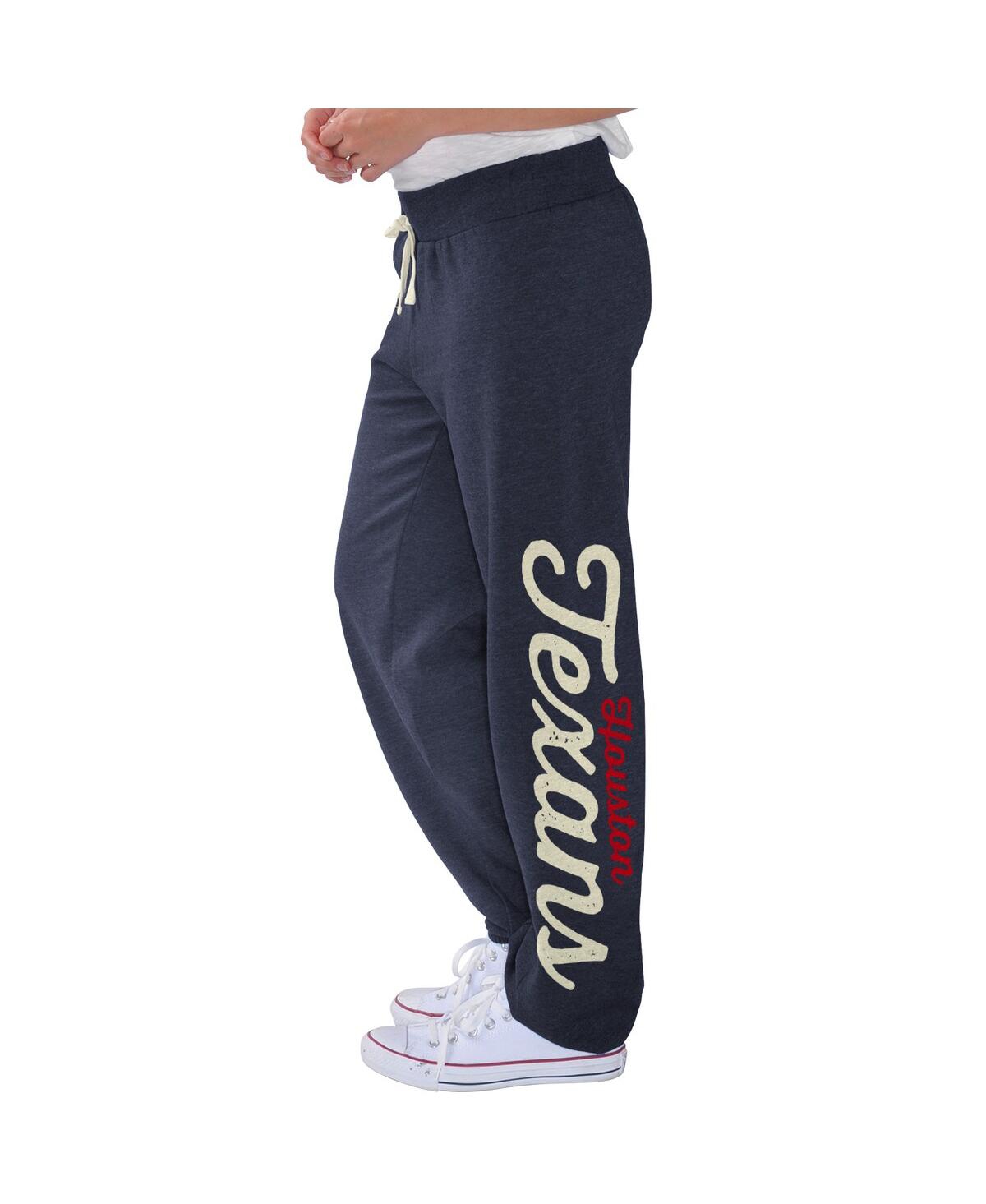 G-iii 4her By Carl Banks G-ill 4her By Carl Banks Women'snavy Houston Texans Scrimmage Fleece Pants In Blue