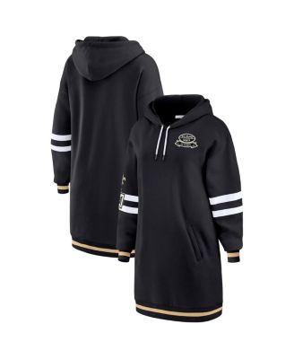 WEAR by Erin Andrews - Women's Black New Orleans Saints Hoodie Dress