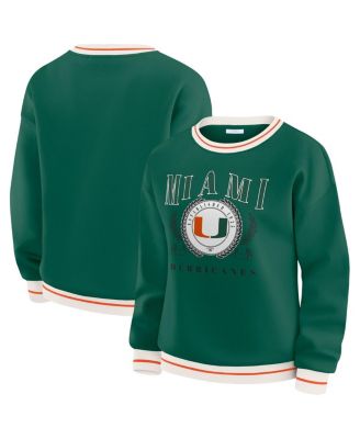 WEAR by Erin Andrews - Women'sGreen Miami Hurricanes Seal Sweatshirt