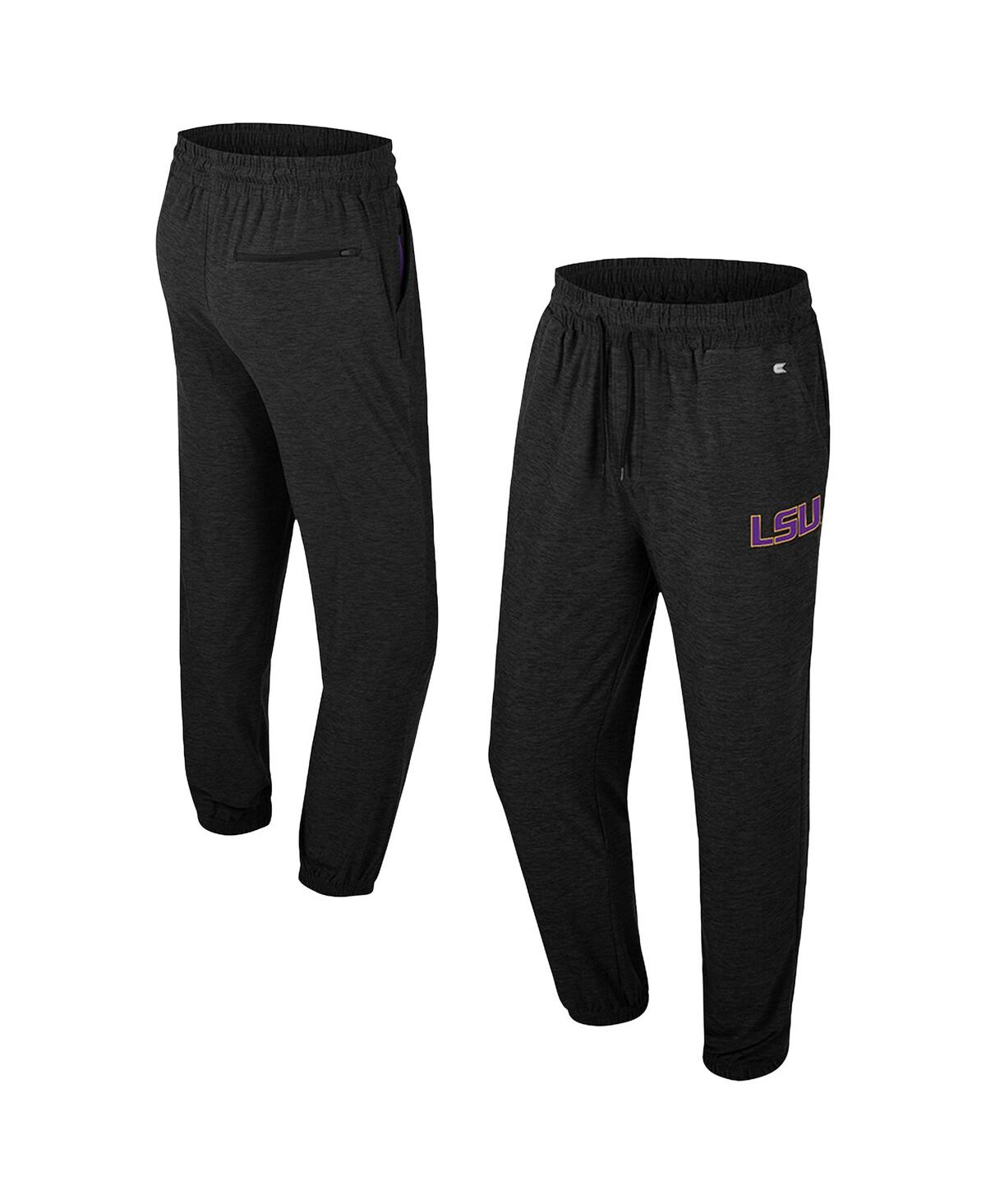 Colosseum Men's Black Lsu Tigers Revolution Jogger Pants In Black