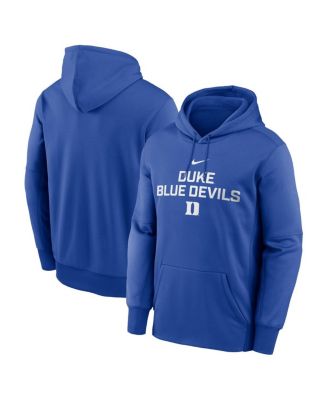Nike - Men's Royal Duke Blue Devils Team Stacked Performance Pullover Hoodie