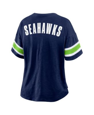 Women's College Navy Seattle Seahawks Redzone Curl Route T-Shirt