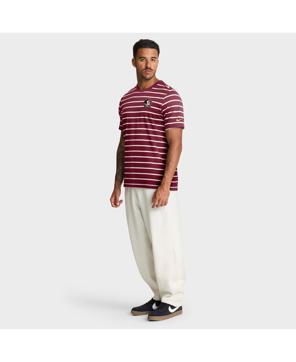 Nike Florida State Athletic Prep Legacy Summit Stripe  Men's College T-shirt In Burgundy