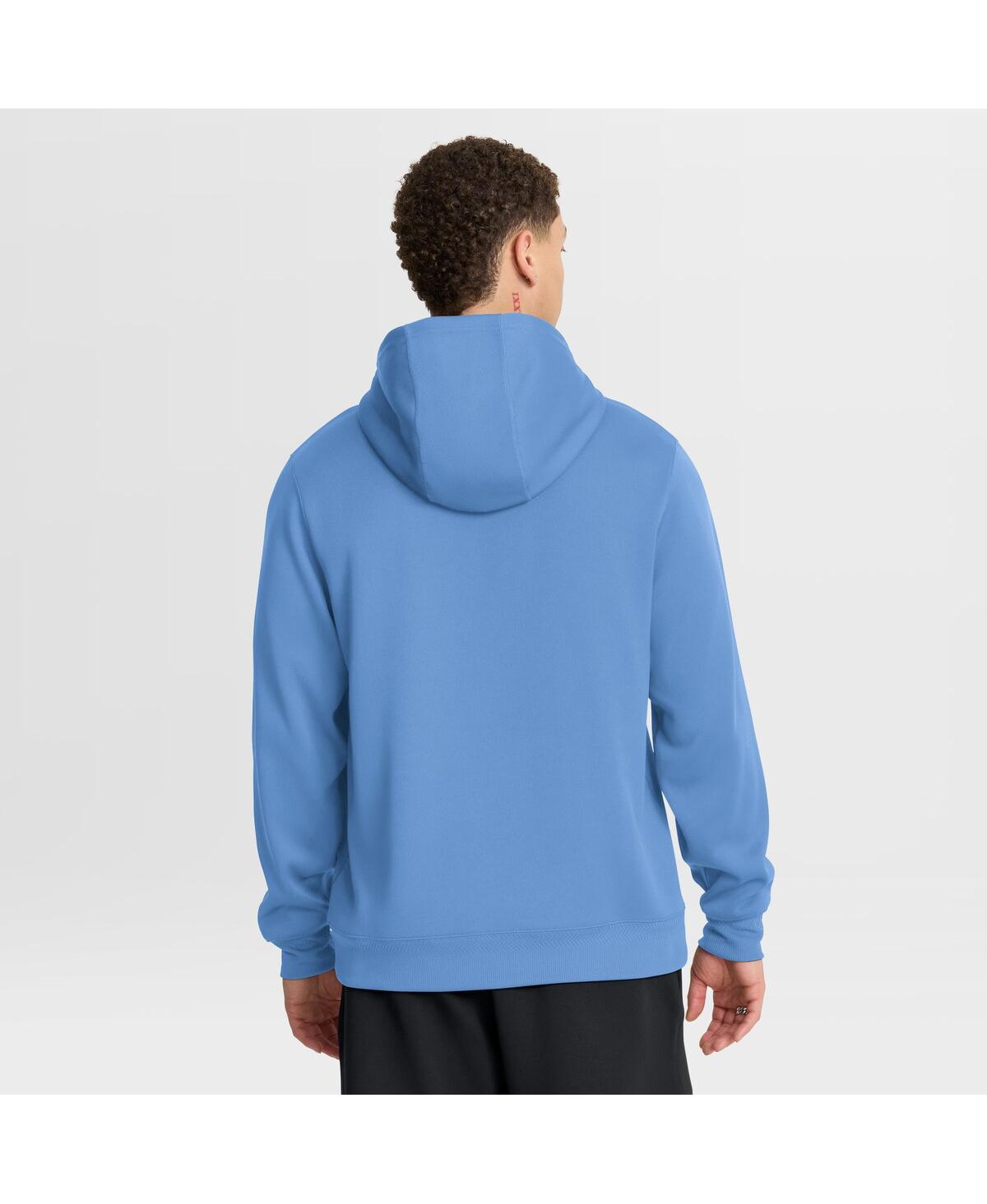 Jordan Men's Carolina Blue North Tar Heels 2025 Coaches Premium Dri-fit Quarter-Zip Hoodie