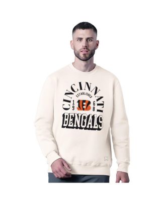 MSX by Michael Strahan - Men's White Cincinnati Bengals Whiteout Tri-Blend Sweatshirt