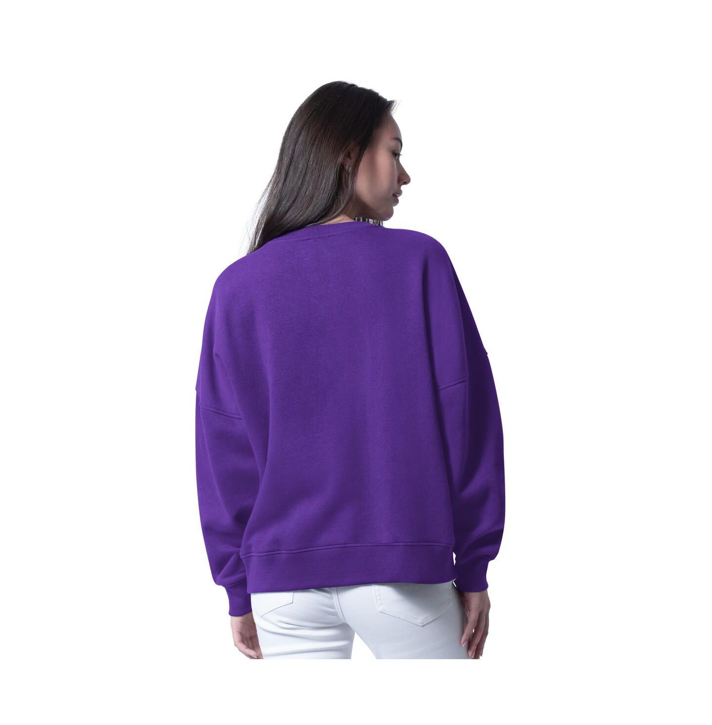 Женский свитшот G-III 4Her by Carl Banks Purple Minnesota Vikings Oversized Feud — фото 2