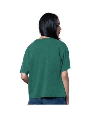 Women's Heather Green New York Jets Oversized Hall of Fame T-Shirt