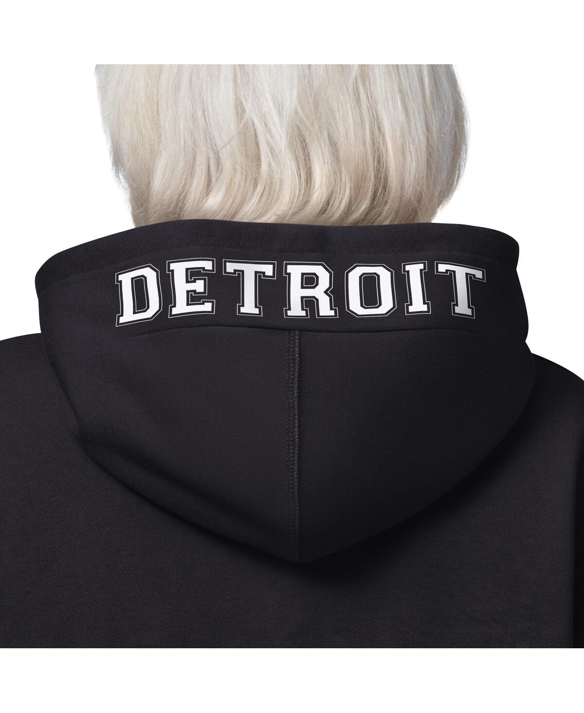 Starter Women's Black Detroit Lions 4th Down Full-zip Hoodie In Black