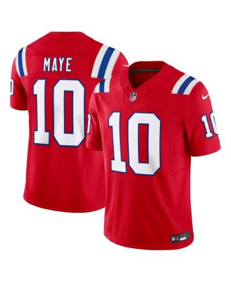 Nike - Men's Drake Maye Red New England Patriots Alternate Vapor F.U.S.E. Limited Jersey