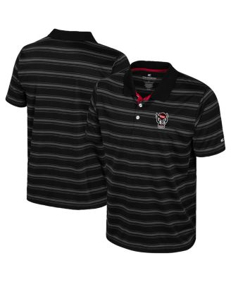 Colosseum - Men's Black NC State Wolfpack Milk Steak Polo