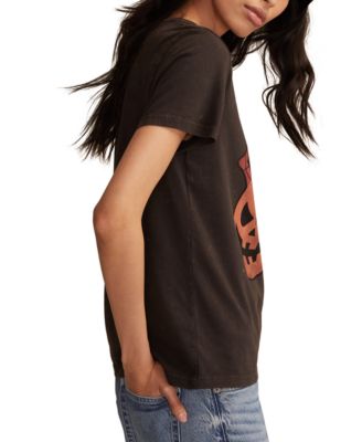 Women's Rolling Stones Pumpkin Tongue Crew Neck T-Shirt