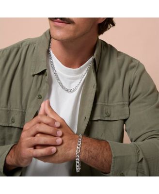 Stainless Steel (304) 8MM Figaro Chain Necklace 22'' and Bracelet 8.5'' Set