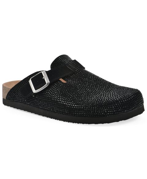 Женские сабо White Mountain Bellamy Footbeds Clog, цвет: Чёрный
