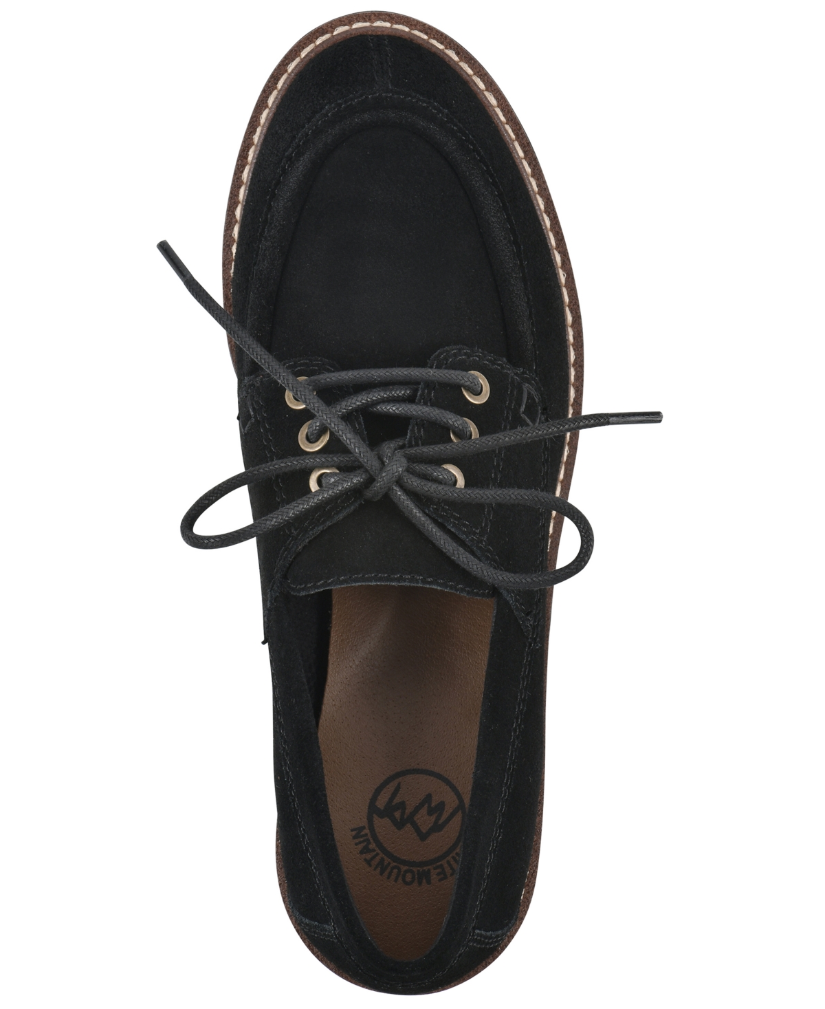 White Mountain Women's Gino Lug Sole Loafers In Black