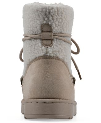 Women's Isador Faux Sherpa Lace-up Boots