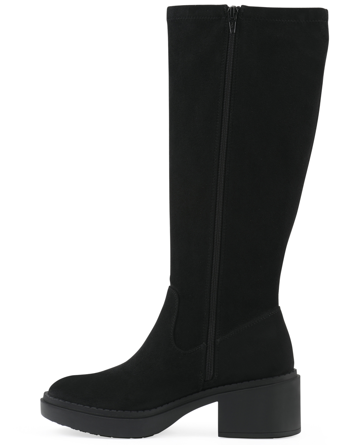 White Mountain Women's Marcella Tall Shaft Block Heel Boots In Black