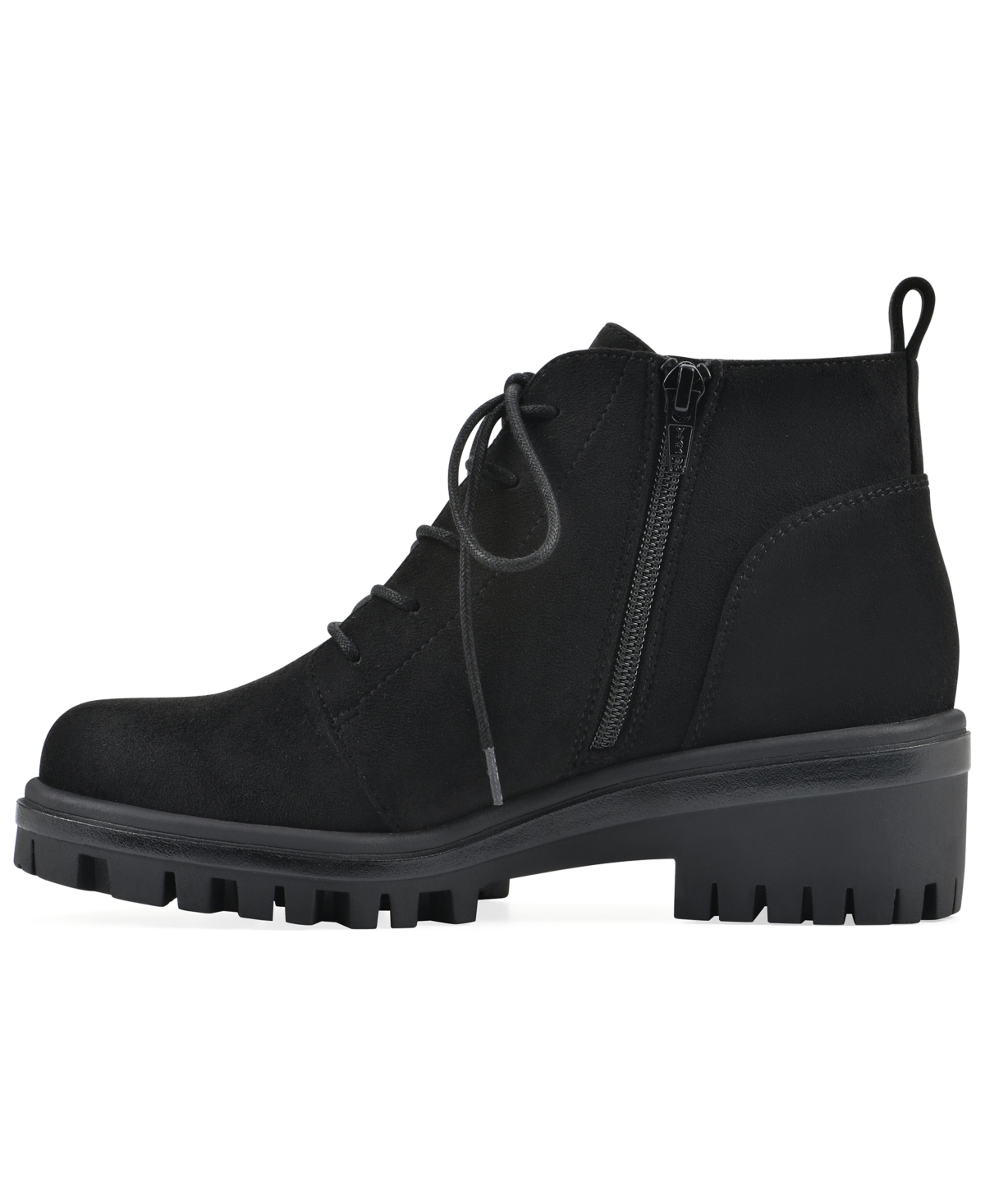 White Mountain Women's Tariq Lug Sole Lace-up Booties