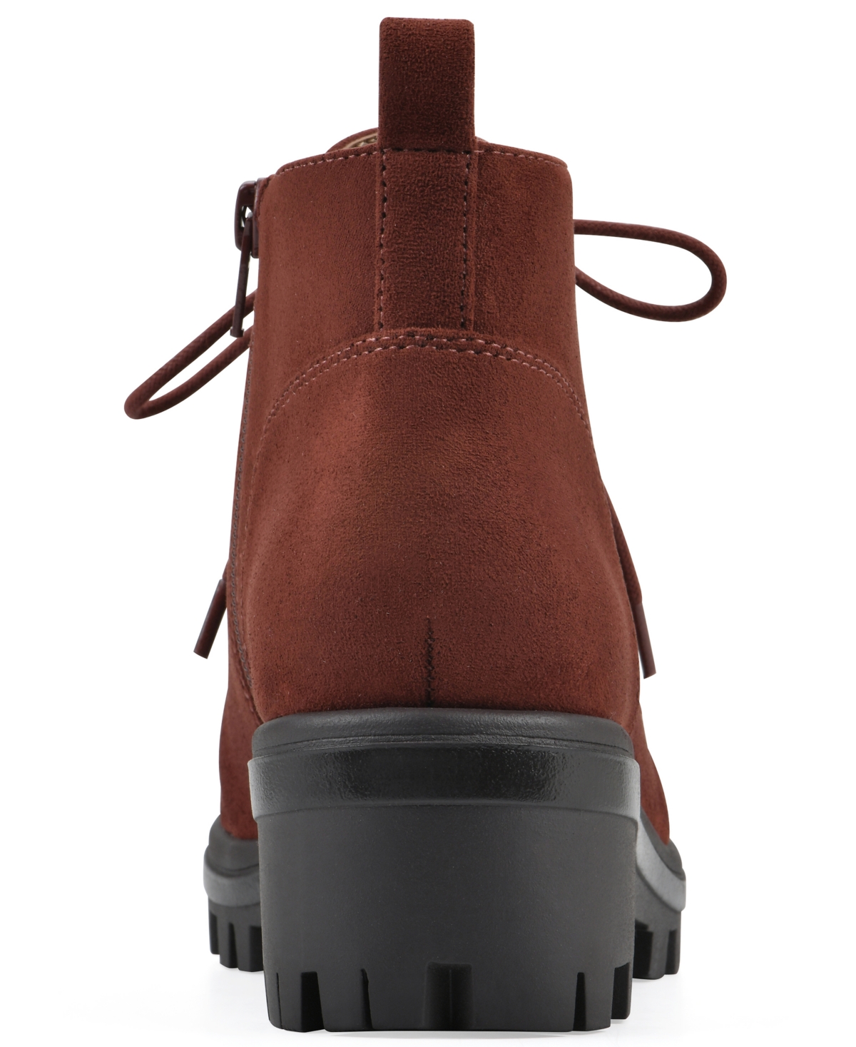 White Mountain Women's Tariq Lug Sole Lace-up Booties In Brown