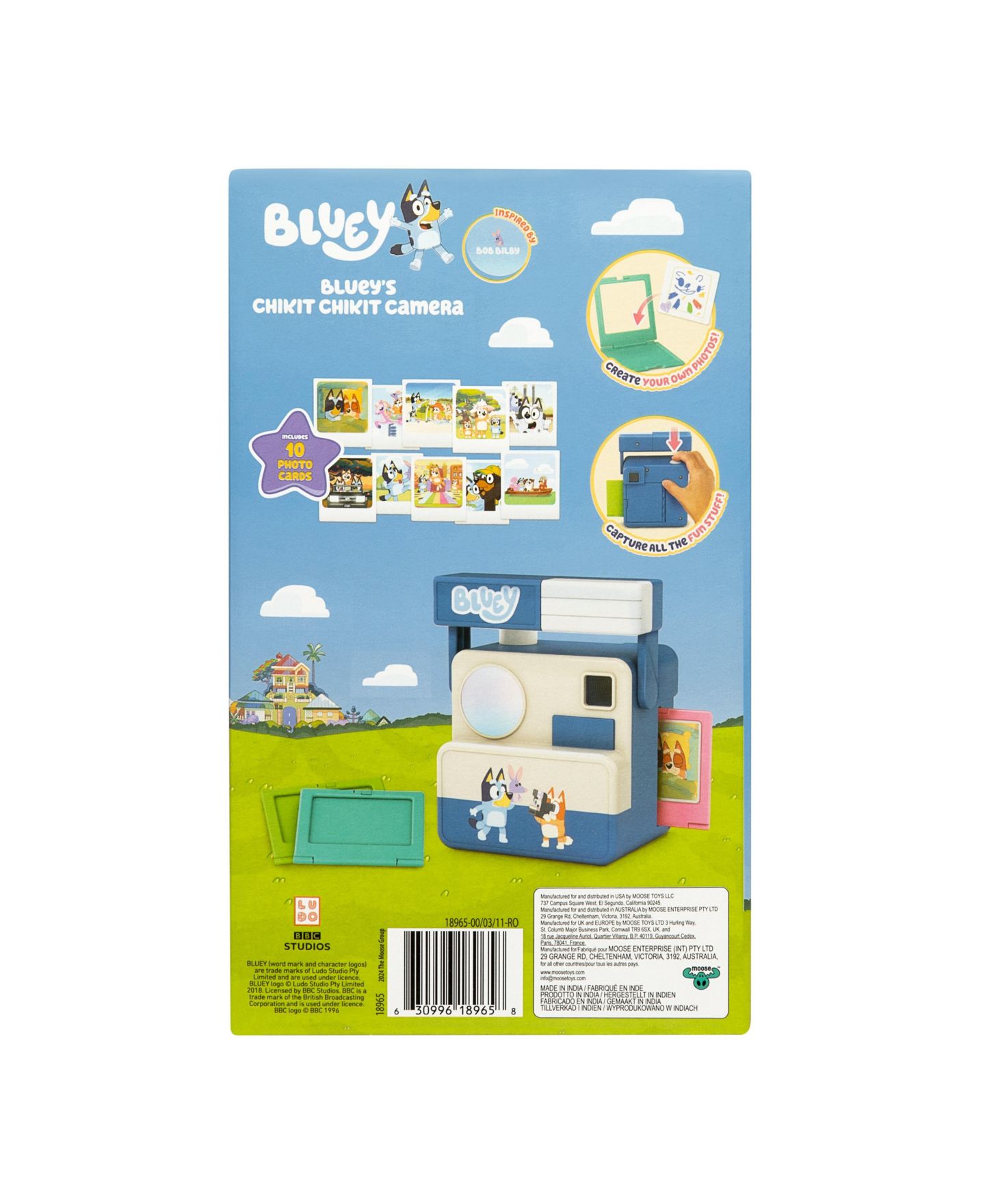 Детский игровой набор Bluey Chikit Chikit Role Play Camera Playset, Ages 3+ — фото 10