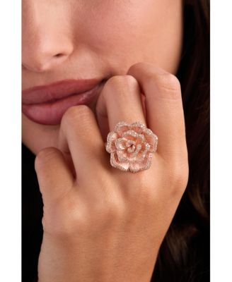 Nude Diamond™ Rose Statement Ring (1 ct. t.w.) in 14k Rose Gold