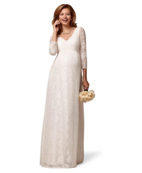 Tiffany Rose Maternity Женское кружевное свадебное платье для беременных Tiffany Rose, цвет: Слоновая кость