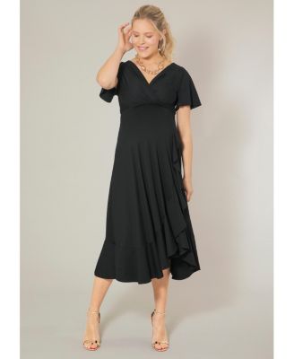 Maternity Waterfall Midi Dress