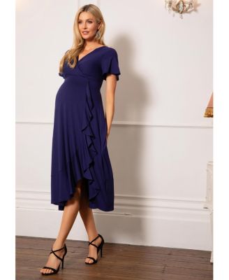 Maternity Waterfall Midi Dress