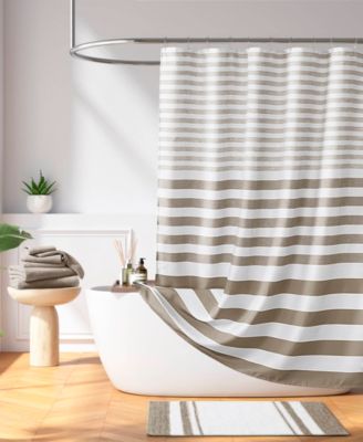 Ariana Ombre Waffle Shower Curtain, 72" x 72"