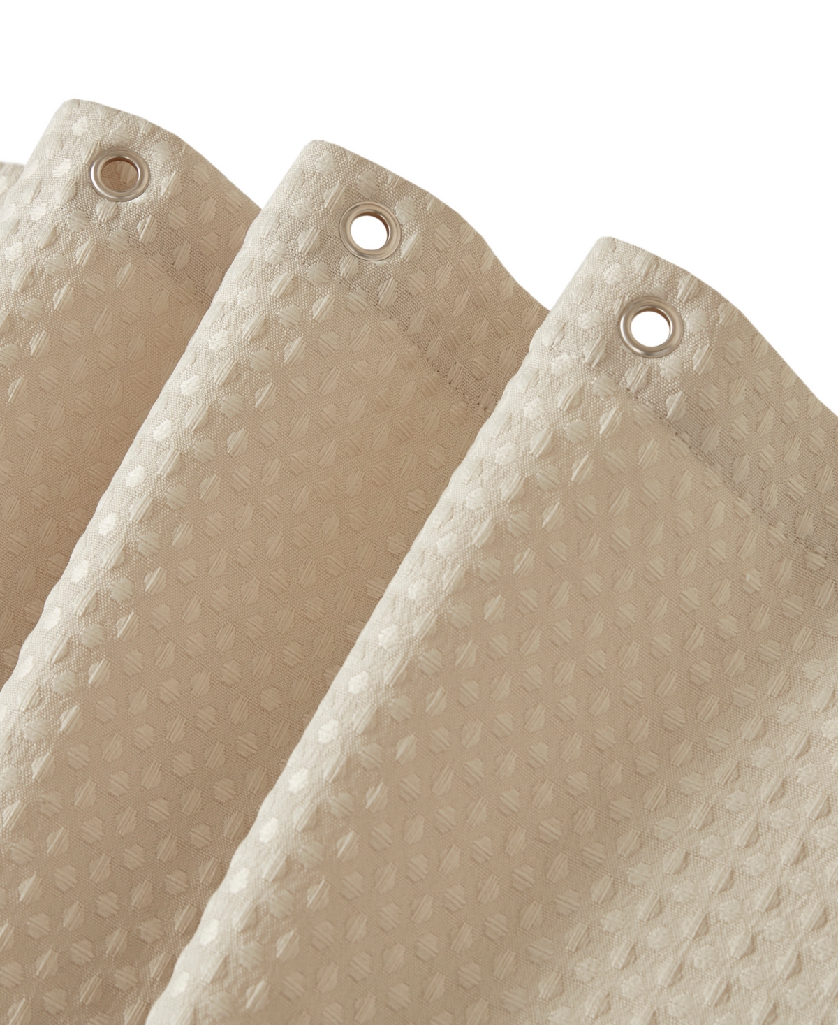 Madison Park Arbor Waffle Shower Curtain, 72" X 72" In Neutral