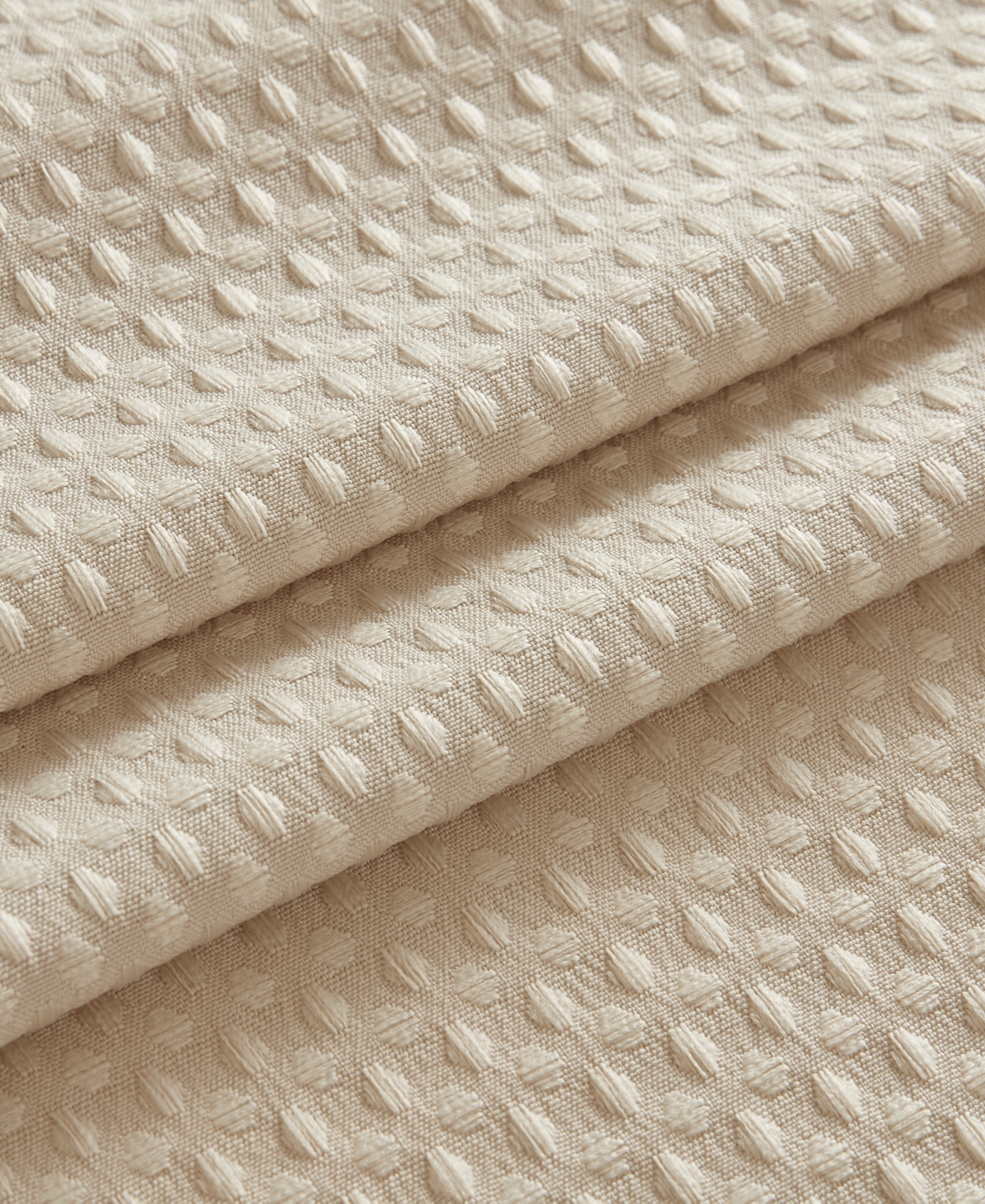 Madison Park Arbor Waffle Shower Curtain, 72" X 72" In Neutral