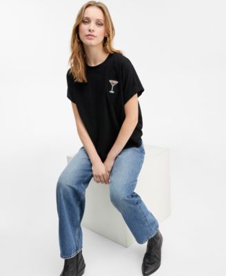 Women's Martini Appliqu&eacute; Short-Sleeve T-Shirt