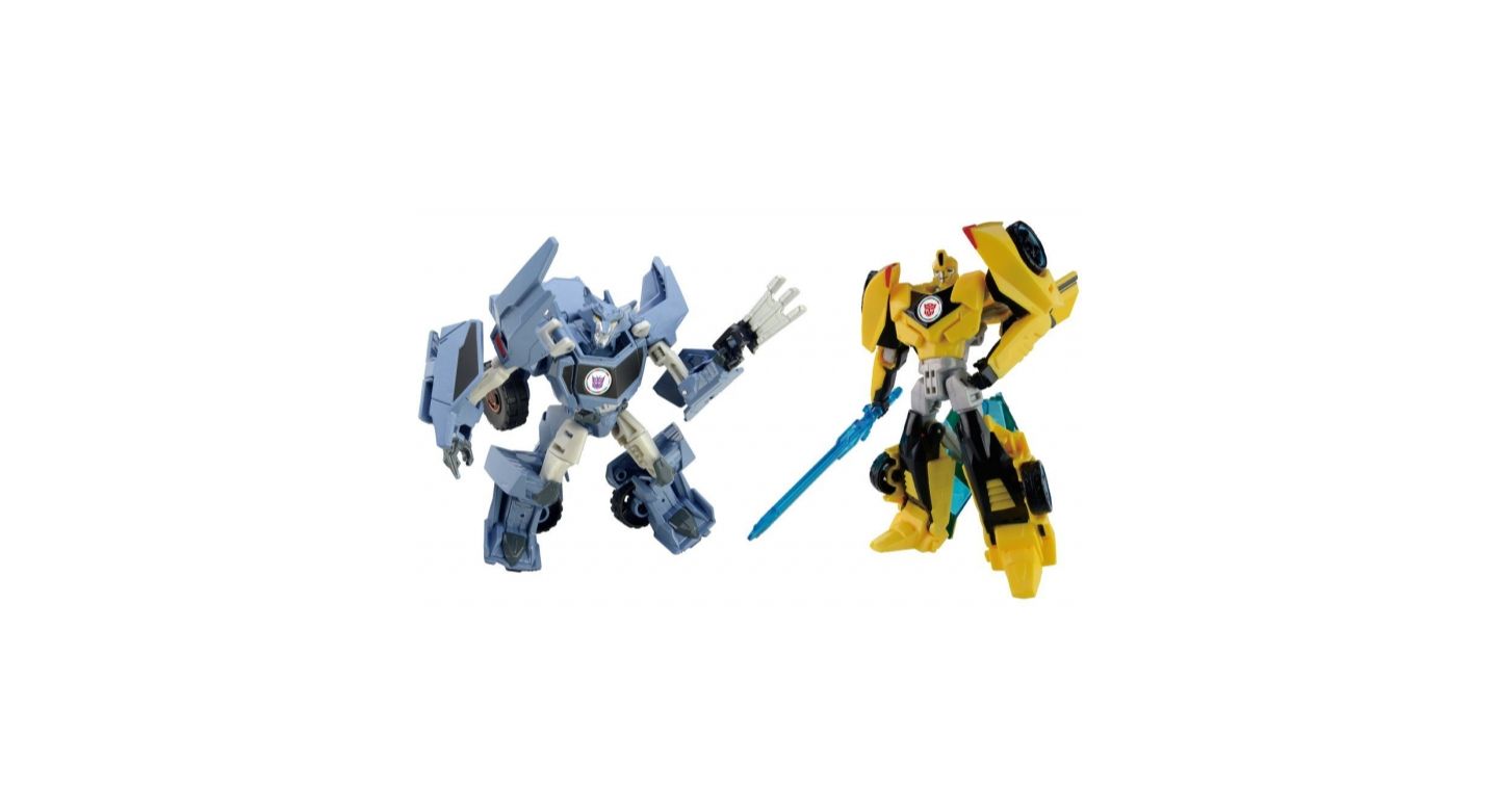 Детские фигурки Transformers TAVVS01 Bumblebee Vs. Steeljaw Japanese Exclusive 2-Piece Action Figure Set, Ages 15+ — фото 1