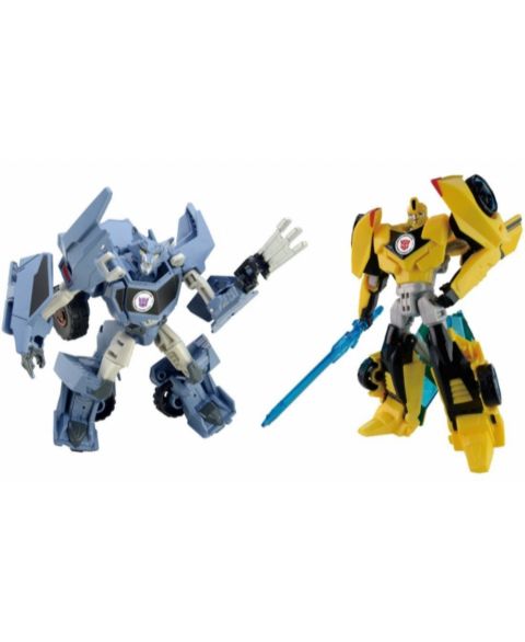 Детские фигурки Transformers TAVVS01 Bumblebee Vs. Steeljaw Japanese Exclusive 2-Piece Action Figure Set, Ages 15+