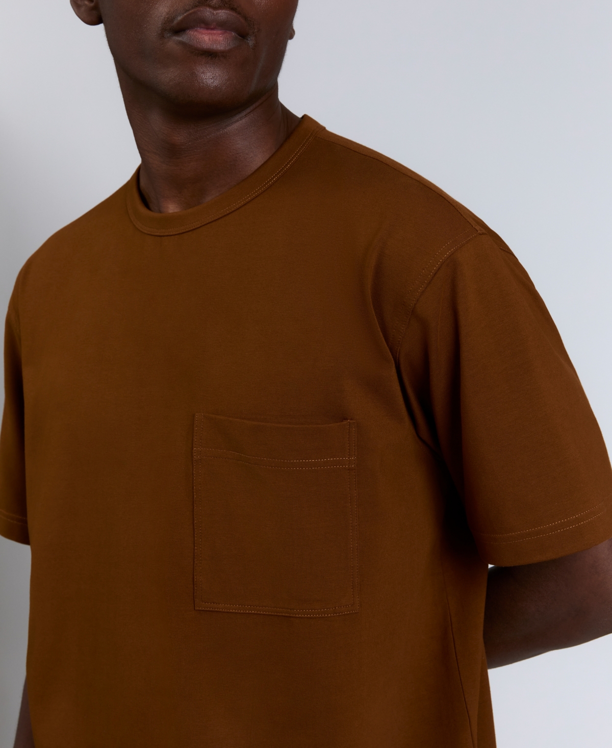 Kenneth Cole Men's Short Sleeve Oversized T-shirt In Brown