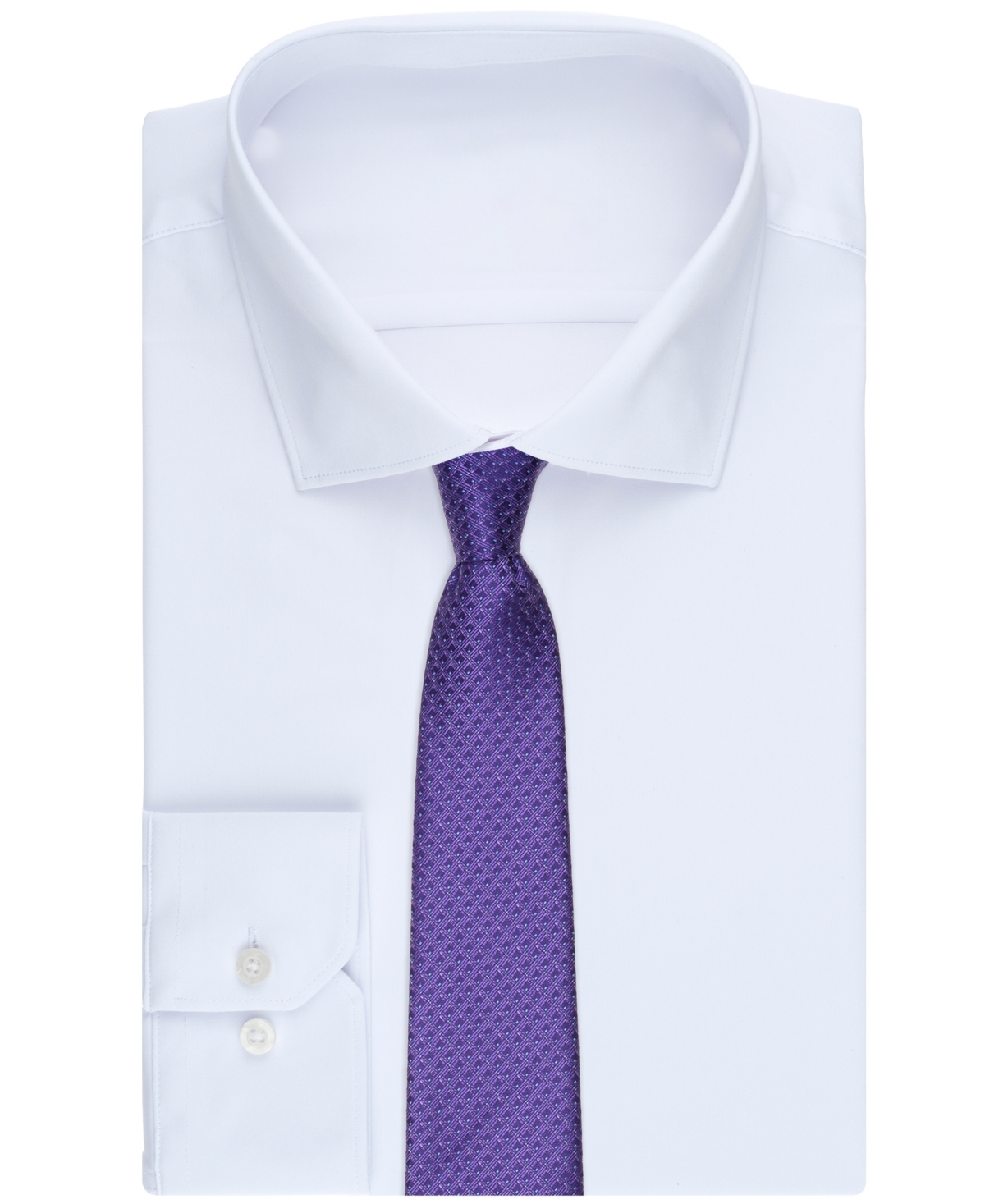 Perry Ellis Portfolio Men's Davison Mini Neat Tie In Purple