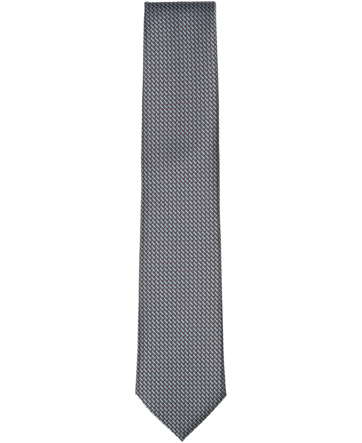 Perry Ellis Portfolio Men's Hayer Mini Pattern Classic Fit Tie In Gray