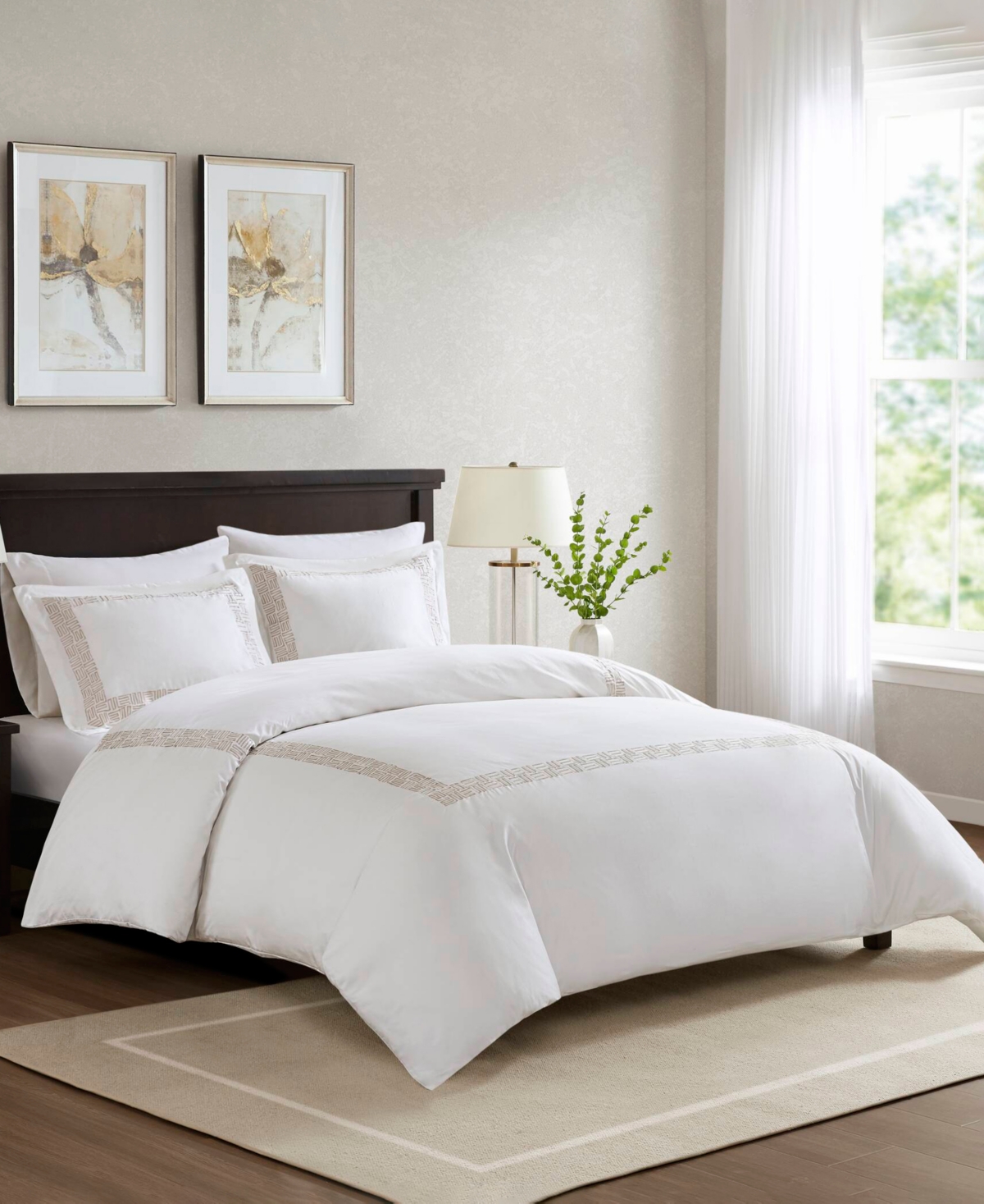 Harbor House Nile Embroidery 3 Pc. Duvet Cover Set In Multi