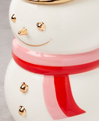 Kate Spade Be Jolly Snowman Cookie Jar
